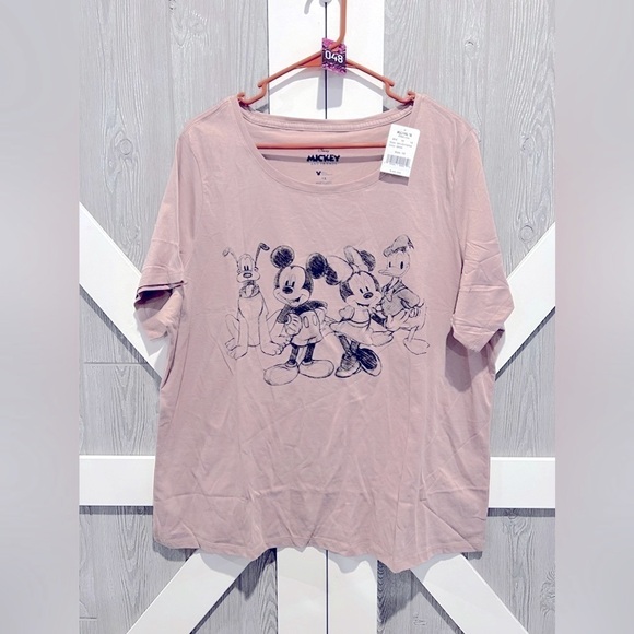 Disney Tops - B4.55 NWT Plus Size Disney Mickey Mouse and Friends Sketch Tee 1X